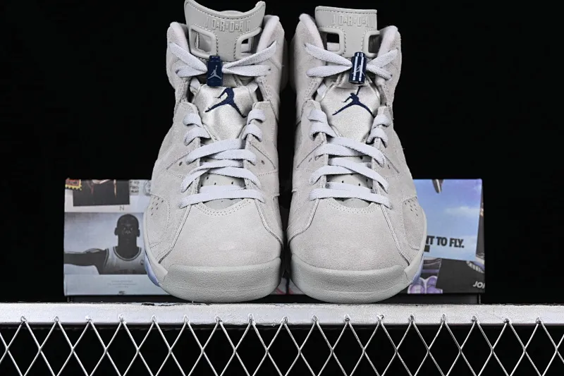 All categories Air Jordan Jordan series basketball shoes Air Jordan 6 LJR version Air Jordan 6 Retro "Georgetown" AJ6 Joe 6 Georgetown gray blue CT8529-012